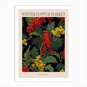 Mahonia 3 Winter Flower Market Poster Art Print