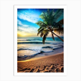 Sunset At The Beach 8 Art Print