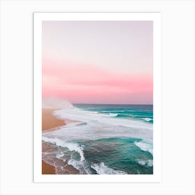 Cronulla Beach, Australia Pink Photography 1 Art Print