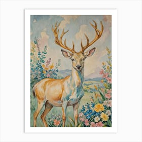 Deer no2 Art Print