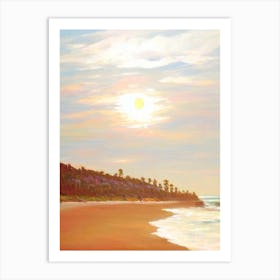 Burleigh Heads Beach, Australia Neutral 1 Art Print