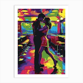 Saturday Night Fever, Vibrant, Bold Colors, Pop Art Art Print