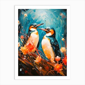 Arctic Harmony Penguin Art Print