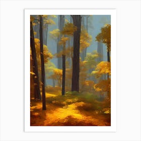 Forest In Autumn Art Print