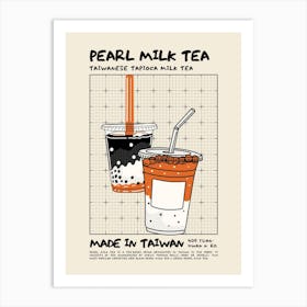 Pearl Milk Tea Art Print
