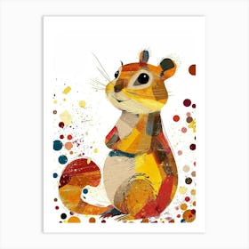 Yellow Chipmunk 3 Art Print