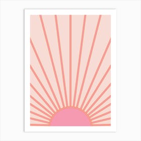 Pink Sunshine Art Print