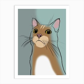 Cat Portrait Art Print