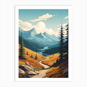 Chilkoot Trail Canada 1 Hiking Trail Landscape Art Print