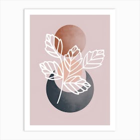 Abstract Leaf Painting Art Print