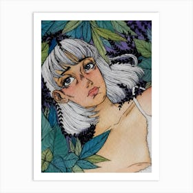 Girl Nature Art Print