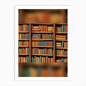 Bookshelf Art Print