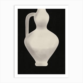 Vintage White Vase Art Print