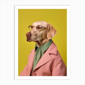 A Dog Labrador Retriever 18 Art Print