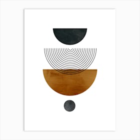 Abstract Circles 1 Art Print