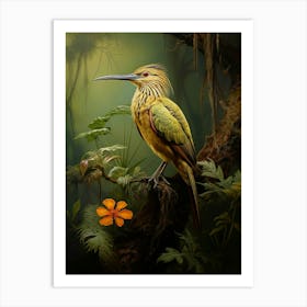 Sunlit Serenade: Sunbittern Jungle Bird Decor Art Print