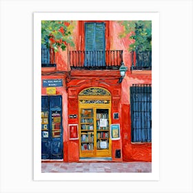 Seville Book Nook Bookshop 1 Art Print