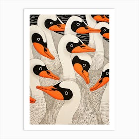 Flock Of Geese 1 Art Print