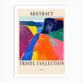 Abstract Travel Collection Poster Gabon 3 Art Print