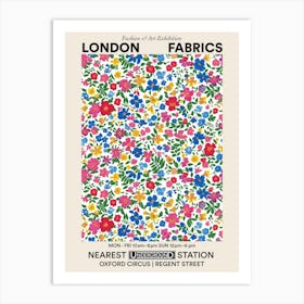 Poster Aster Amaze London Fabrics Floral Pattern 5 Art Print