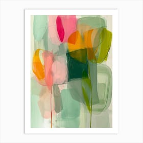 Viridian Vapor Abstractions Art Print