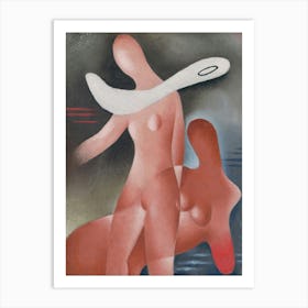 Two Women, Mikuláš Galanda Art Print