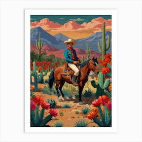 Mexican Cowboy Art Print