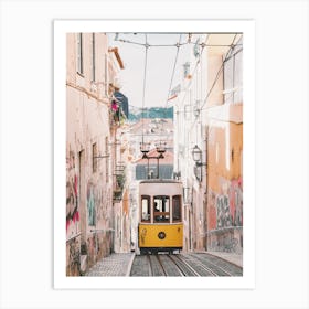 Rail Car In Portugal Art Print