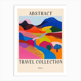 Abstract Travel Collection Poster Malawi 4 Art Print