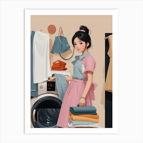 Asian Housewife Art Print