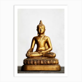 Sitting Buddha Statue Art Print