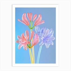 Dreamy Inflatable Flowers Agapanthus 1 Art Print