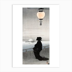 Courtesan On Porch (1900–1910), Ohara Koson Art Print