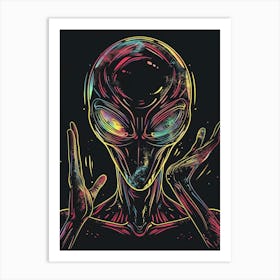 Alien Canvas Art 1 Art Print