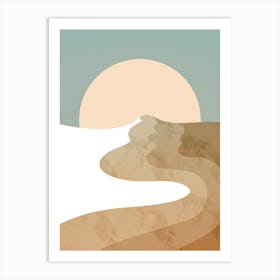 White Wood Dune Art Print