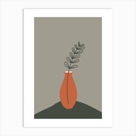 Plant In A Vase 6 Art Print