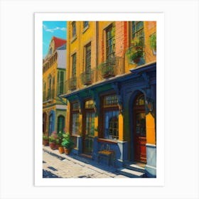 Old City Streets Art Print