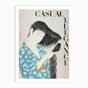 Casual Elegance. Japanese Art Print