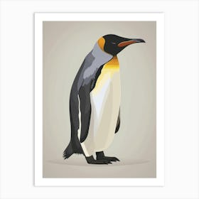 Emperor Penguin Grytviken Minimalist Illustration 6 Art Print