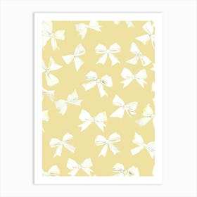 Sunshine Coquette Bows 2 Pattern Art Print