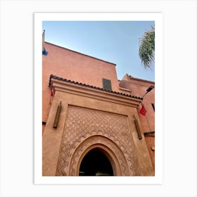 Entrance To A Building In Marrakech Art Print