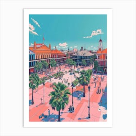 Jackson Square Minimal Painting 3 Art Print