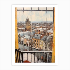 Winter Cityscape Windsor United Kingdom Art Print