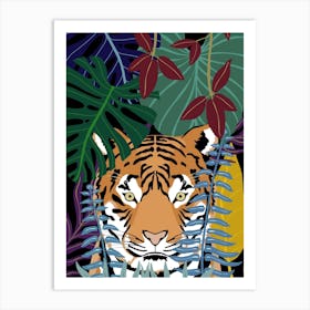 Hiding Tiger Art Print