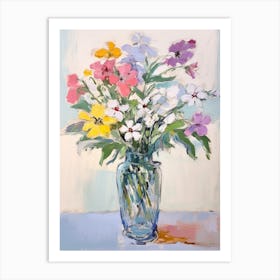 Flower Painting Fauvist Style Phlox 1 Art Print