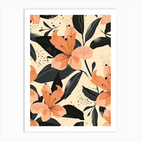 Seamless Floral Pattern Art Print