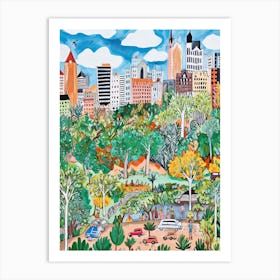 Pretoria, Dreamy Storybook Illustration 4 Art Print