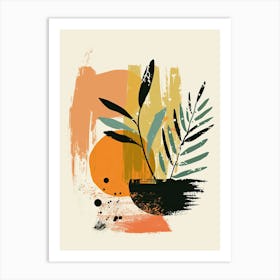 Orbit Glow Mid Century Style Art Print