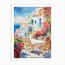 Terrace: Mediterranean Hotel Wall Decor Art Print