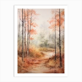 Autumn Forest Landscape Croatan National Forest 2 Art Print